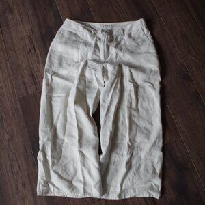 White Wide Leg Women's 100% Linen